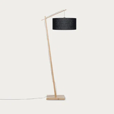 Bombinate.com Natural/Black Andes Bamboo Floor Lamp