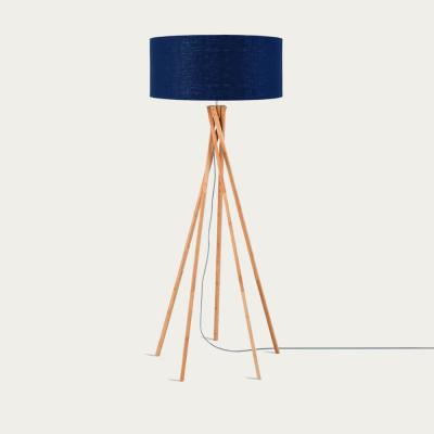 Bombinate.com Natural/Blue Denim Kilimanjaro Bamboo Floor Lamp