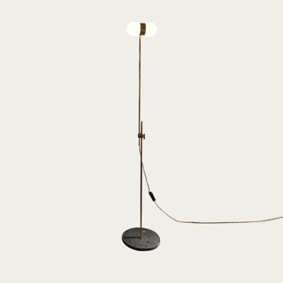 Bombinate.com Brushed Aged Brass/Black Terrazzo Nuvol Double Floor Lamp - UK Plug
