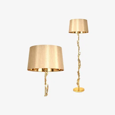 BHS.com Brookby Stem Floor Lamp, Satin Brass