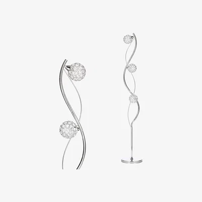 BHS.com Orianna Floor Lamp, Chrome