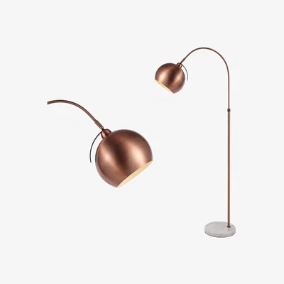 BHS.com Benson Curved Floor Lamp, Copper