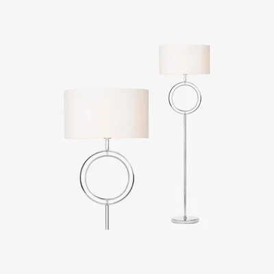 BHS.com Daya Floor Lamp, Chrome