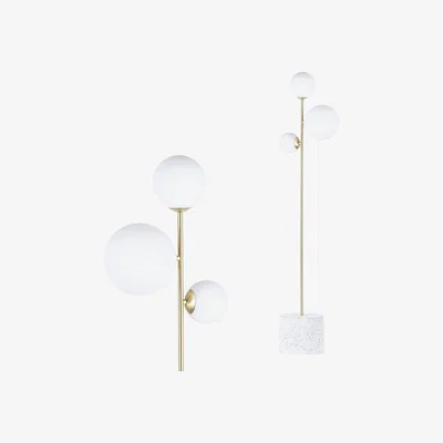 BHS.com Forella Floor Lamp, Satin Brass