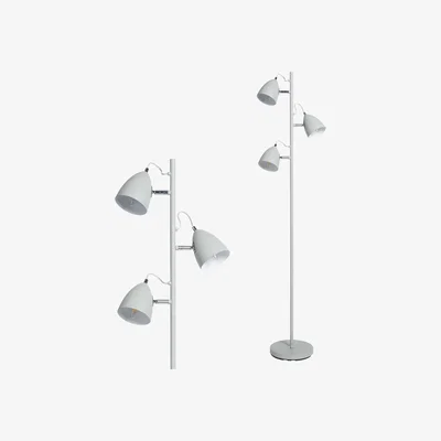 BHS.com Sian Task Floor Lamp, Grey