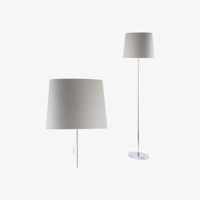 BHS.com Bryant Oval Floor Lamp with Grey Shade, Chrome