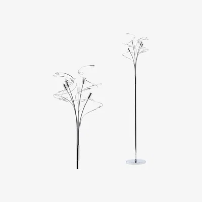 BHS.com Othello Floor with Clear Glass, Chrome