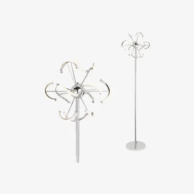BHS.com Mae LED Floor Lamp, Chrome