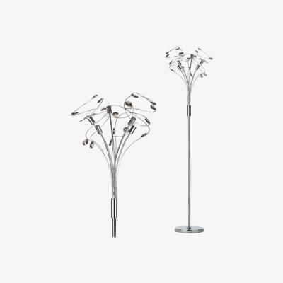 BHS.com Othello Floor Lamp with Smoke Glass, Chrome