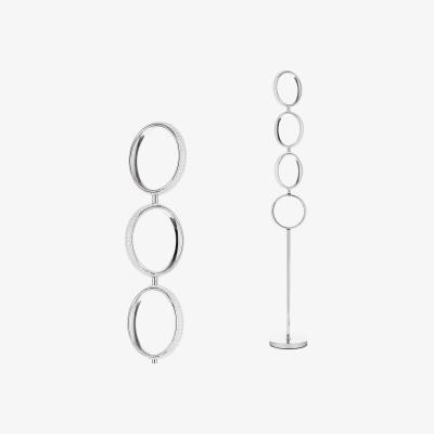BHS.com Starr LED Crystal Effect Ring Floor Lamp, Chrome