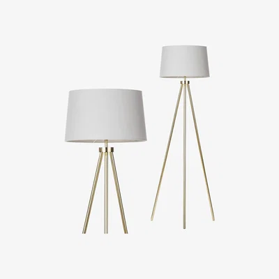 BHS.com Tristan Tripod Floor Lamp, Brass