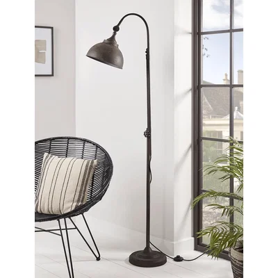 Cox and Cox Aged Industrial Floor Lamp