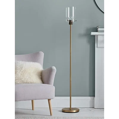 Cox and Cox Brass Stem Floor Lamp
