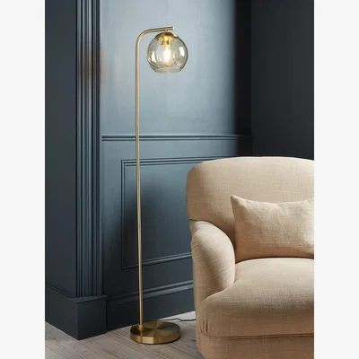 Cox and Cox Dimpled Glass Floor Lamp