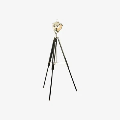 Cuckooland Culinary Concepts Tripod Floor Lamp in Industrial Nickel Finish