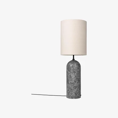 The Conran Shop Extra Large Gravity Floor Lamp in Grey Marble & Canvas