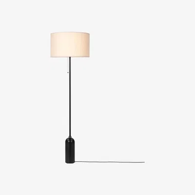 The Conran Shop Gravity Floor Lamp Blackened Steel & Canvas