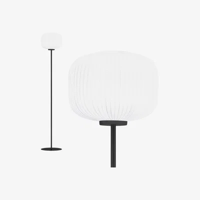 Cult Furniture Cordelia Floor Lamp, White & Black