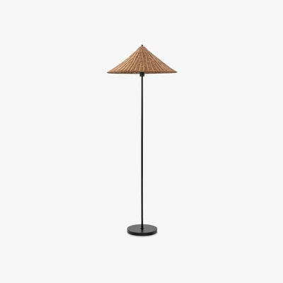 Cult Furniture Francia Floor Lamp, Rattan & Black
