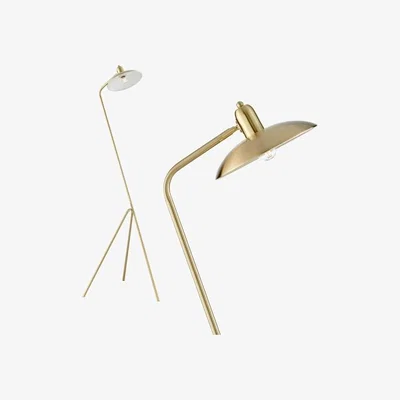 Cult Furniture Stellan Floor Lamp, Brass