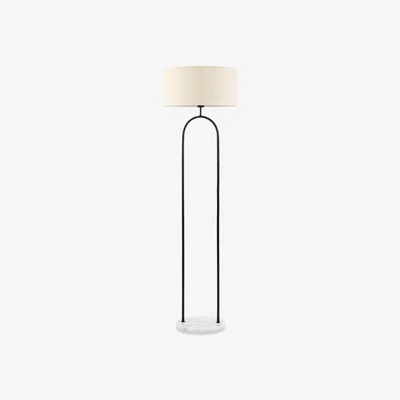 Cult Furniture Dulwich Floor Lamp, Cream & White Marble