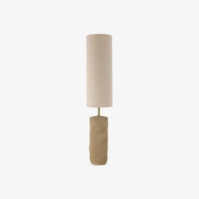 Cult Furniture Linn Midi Stoneware Floor Lamp, Cotton