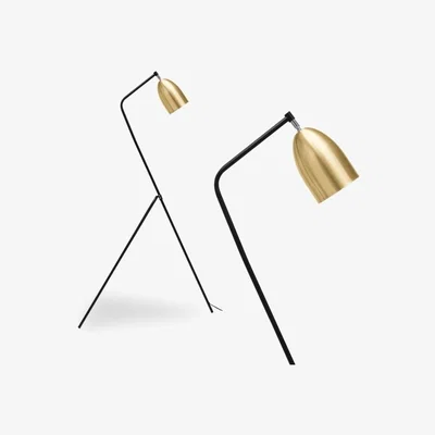 Cult Furniture Grasshopper Floor Lamp, Black & Brushed Brass