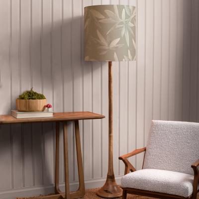 Dunelm Kinross Floor Lamp with Silverwood Shade Silverwood Light Grey