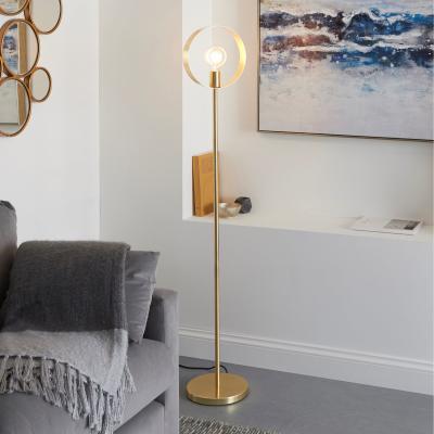 Dunelm Vogue Circ Floor Lamp Brass