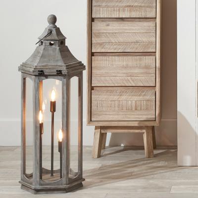 Dunelm Adaline Floor Lamp Grey