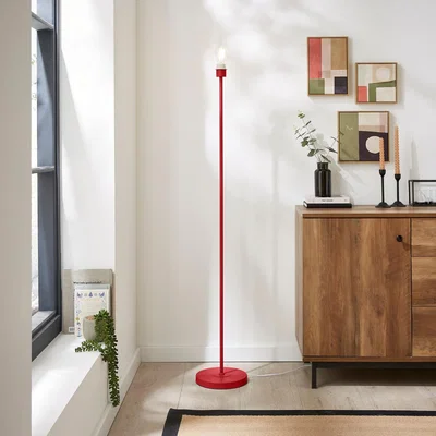 Dunelm Ava Floor Lamp Base Magenta (Pink)