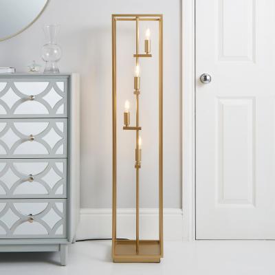 Dunelm Madrid Floor Lamp Gold