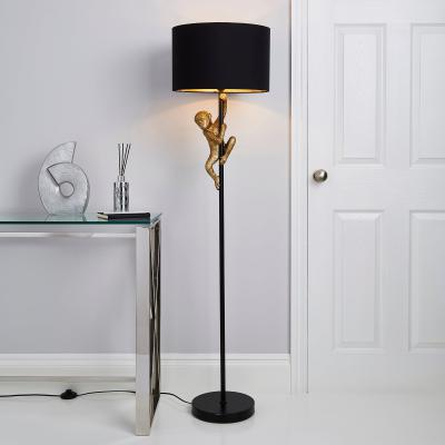 Dunelm Odisha Monkey Floor Lamp Gold