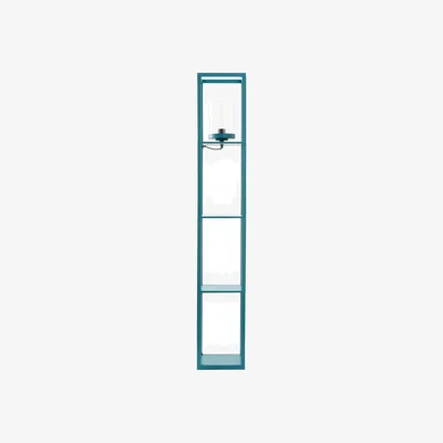 Dunelm Keates Shelved Floor Lamp Teal (Blue)