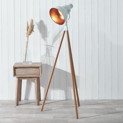Dunelm Larkin White Tripod Film Floor Lamp White