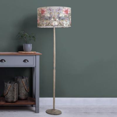 Dunelm Solensis Floor Lamp with Acanthis Shade Bronze