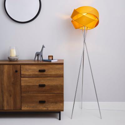 Dunelm Elements Harley Tripod Ochre Floor Lamp Yellow