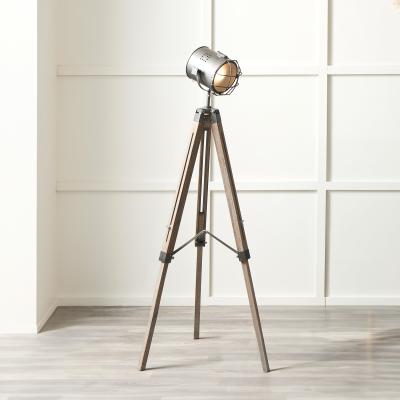 Dunelm Bullseye Marine Tripod Floor Lamp Brown
