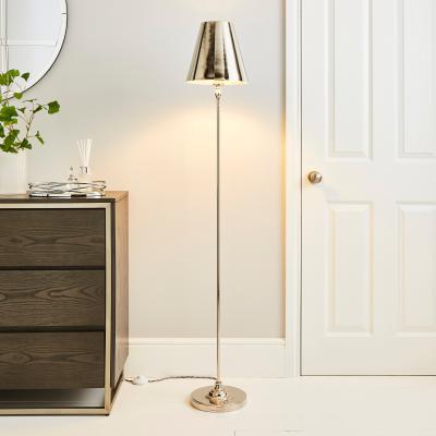 Dunelm Dorma Bedford Polished Nickel Floor Lamp Nickel