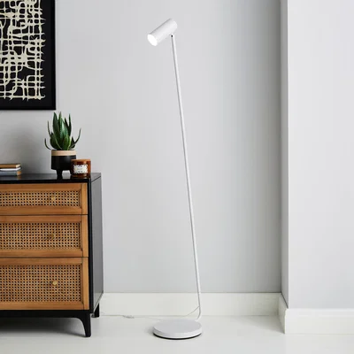 Dunelm Lilou Integrated LED Dimmable Floor Lamp White