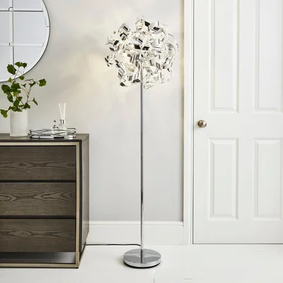 Dunelm Iris 4 Light Floor Lamp Chrome