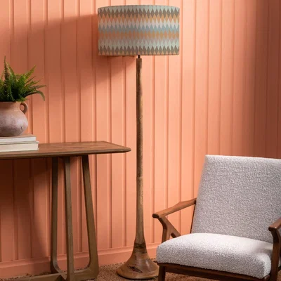 Dunelm Kinross Floor Lamp with Mesa Shade Mesa Granite Grey