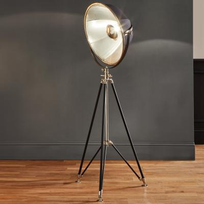 Dunelm Elstree Metal Tripod Floor Lamp Silver