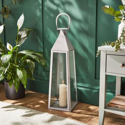 Dunelm Tall Metal Lantern 70cm Natural
