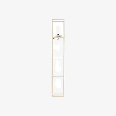 Dunelm Keates Shelved Floor Lamp Taupe (Cream)
