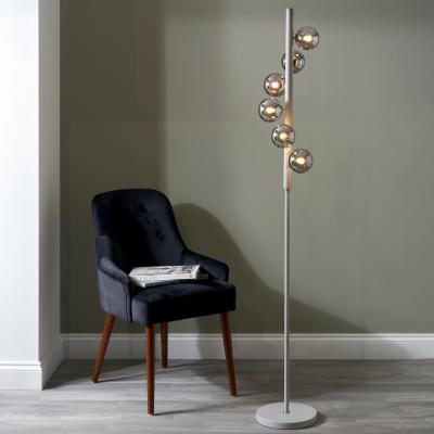 Dunelm Blair Grey Floor Lamp Grey