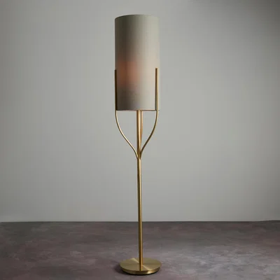 Dunelm Vogue Linwood Floor Lamp Gold