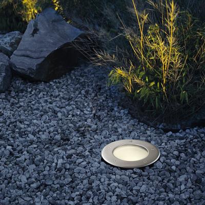 Dunelm EGLO RIGA 3 Recessed Ground Light Silver