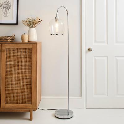 Dunelm Lenny Floor Lamp Chrome