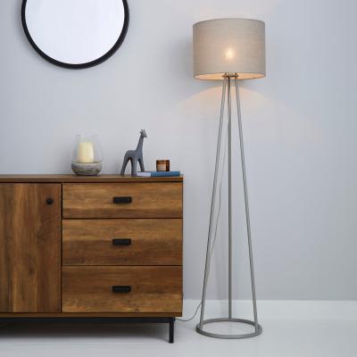 Dunelm Sara Grey Floor Lamp Grey